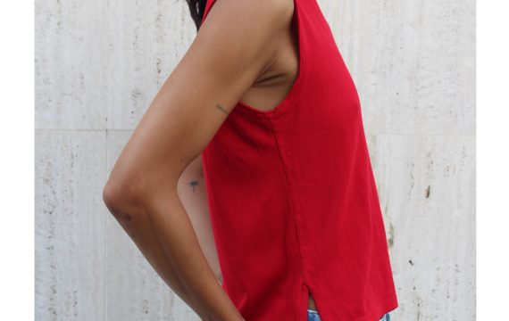 Nettal Topography Top - Red - Image 3