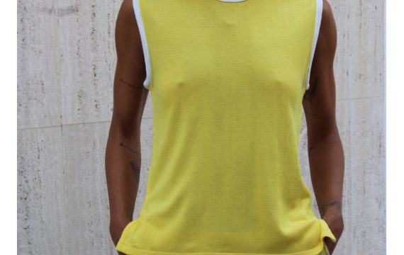 Nettal Topography Top - Yellow - Image 2