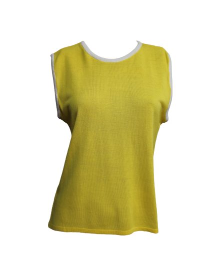 Nettal Topography Top - Yellow